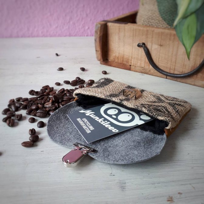UpcyclingTäschchen Kaffeesack – Bild 3