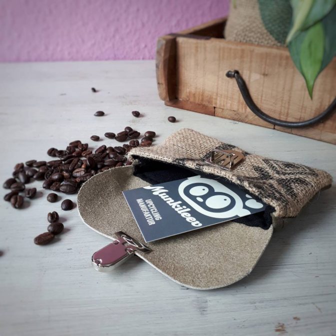 UpcyclingTäschchen Kaffeesack – Bild 3