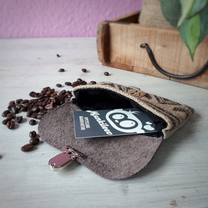 UpcyclingTäschchen Kaffeesack – Bild 3