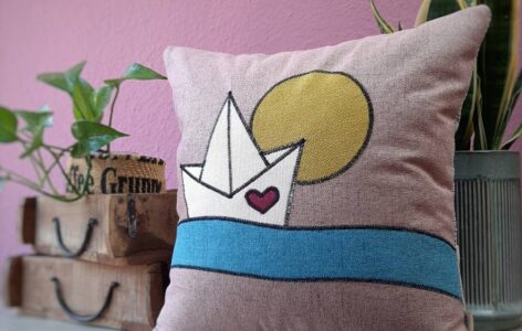 PapierschiffchenKissen