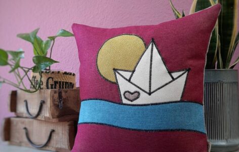 PapierschiffchenKissen