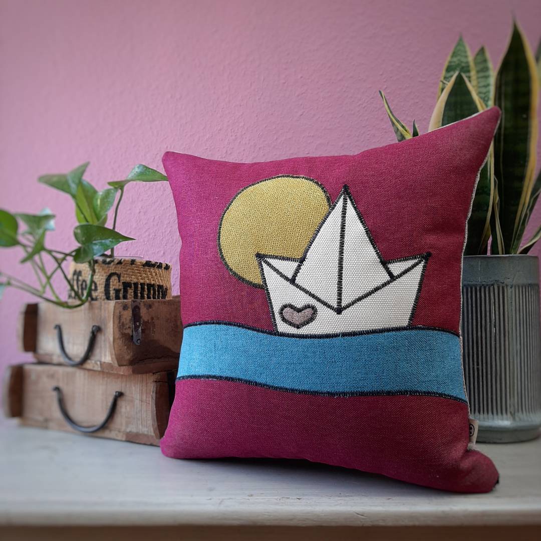 PapierschiffchenKissen