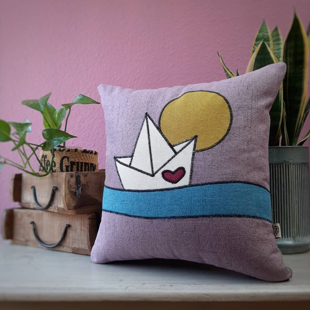 PapierschiffchenKissen