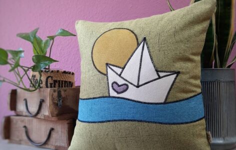 PapierschiffchenKissen