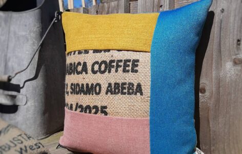 Kaffeesack-Kissen