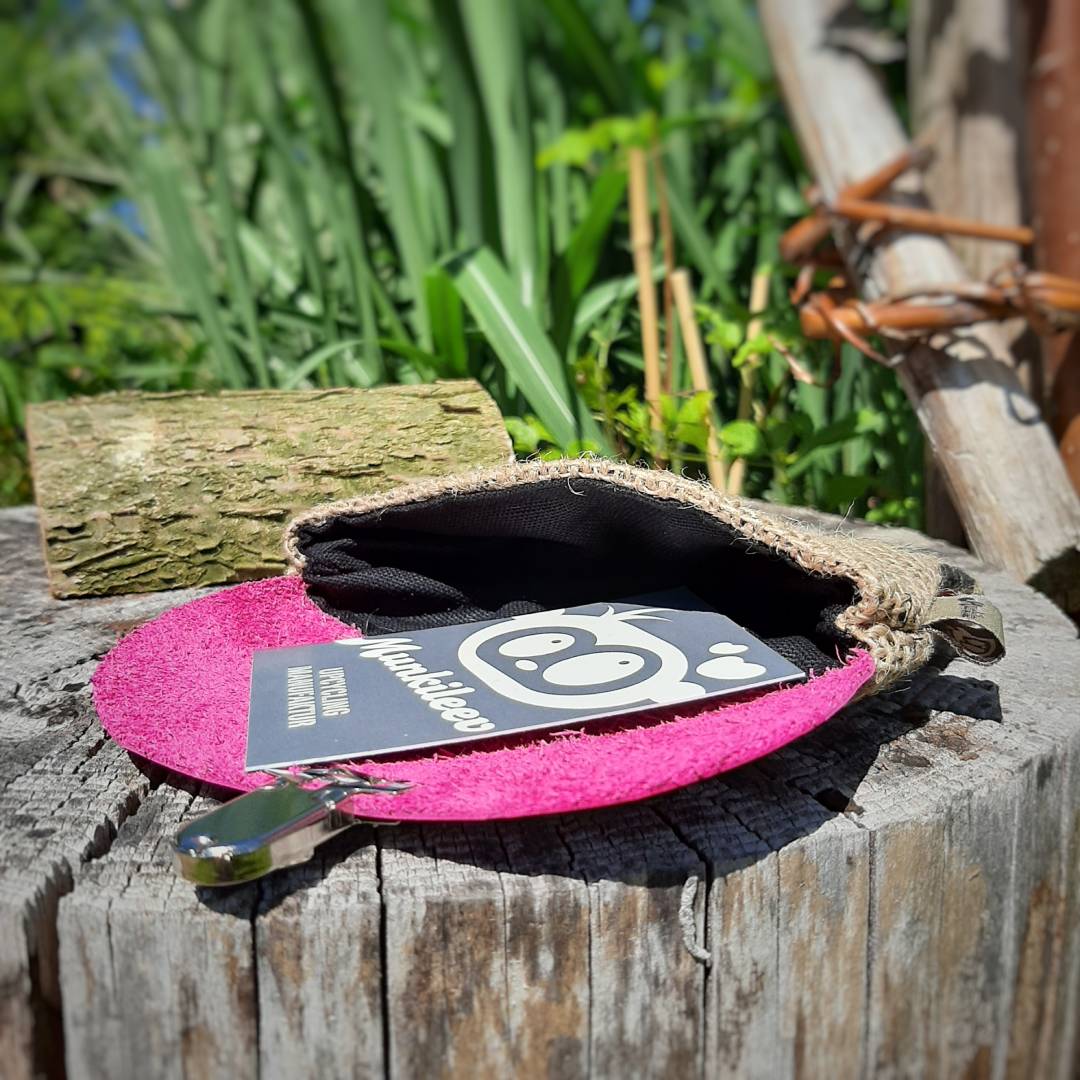 Upcycling-Täschchen Kaffeesack – Bild 3