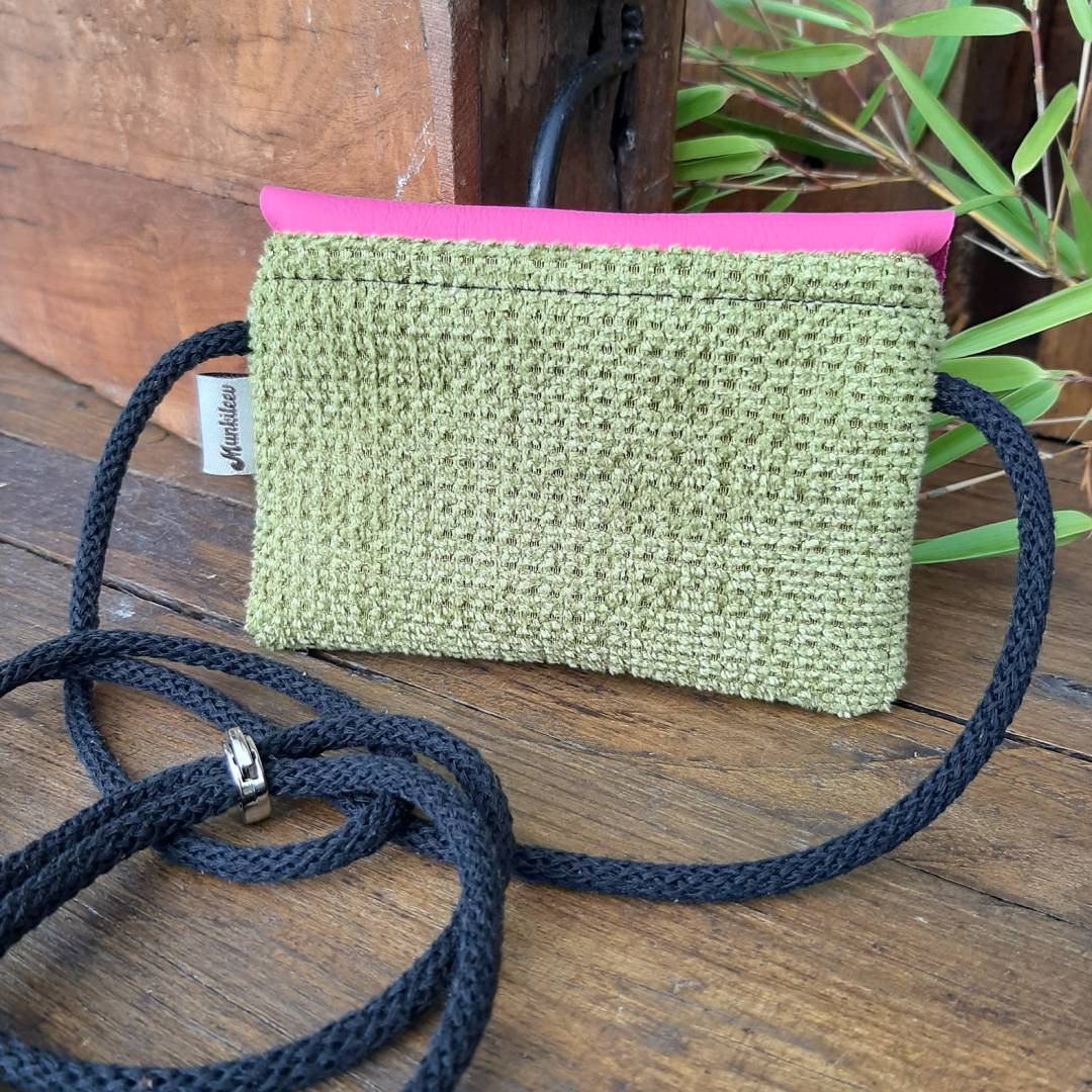 Upcycling-Täschchen mit Kordel – Bild 3